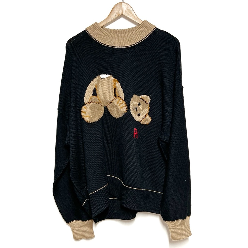 New Palm Angels Kill The Bear virgin Wool Sweater Mens L Luxury